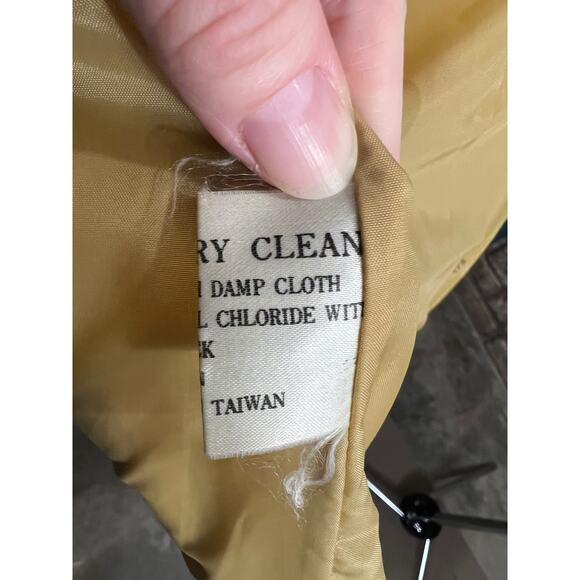 Fingerhut Vegan leather Jacket gun Mustard vintage 1970s - Picture 15 of 15